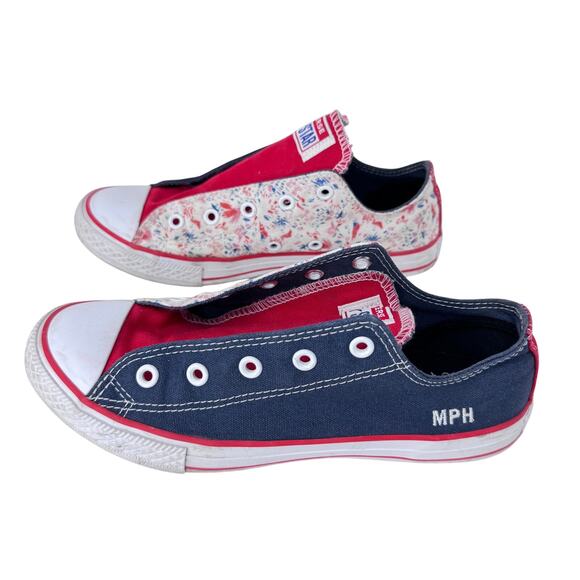 Converse x Noe & Zoe Berlin Floral‎ MPH Sneakers Blue/ Multicolor Womens Size 4 - Picture 1 of 10